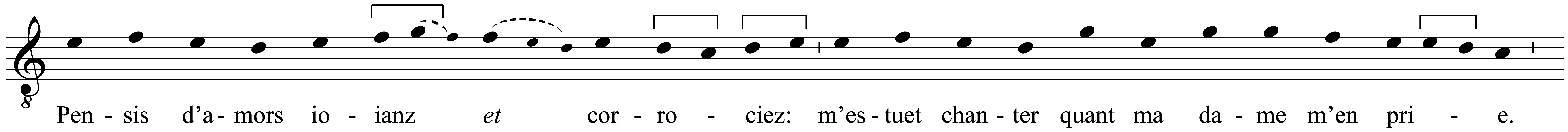 Work musical notation